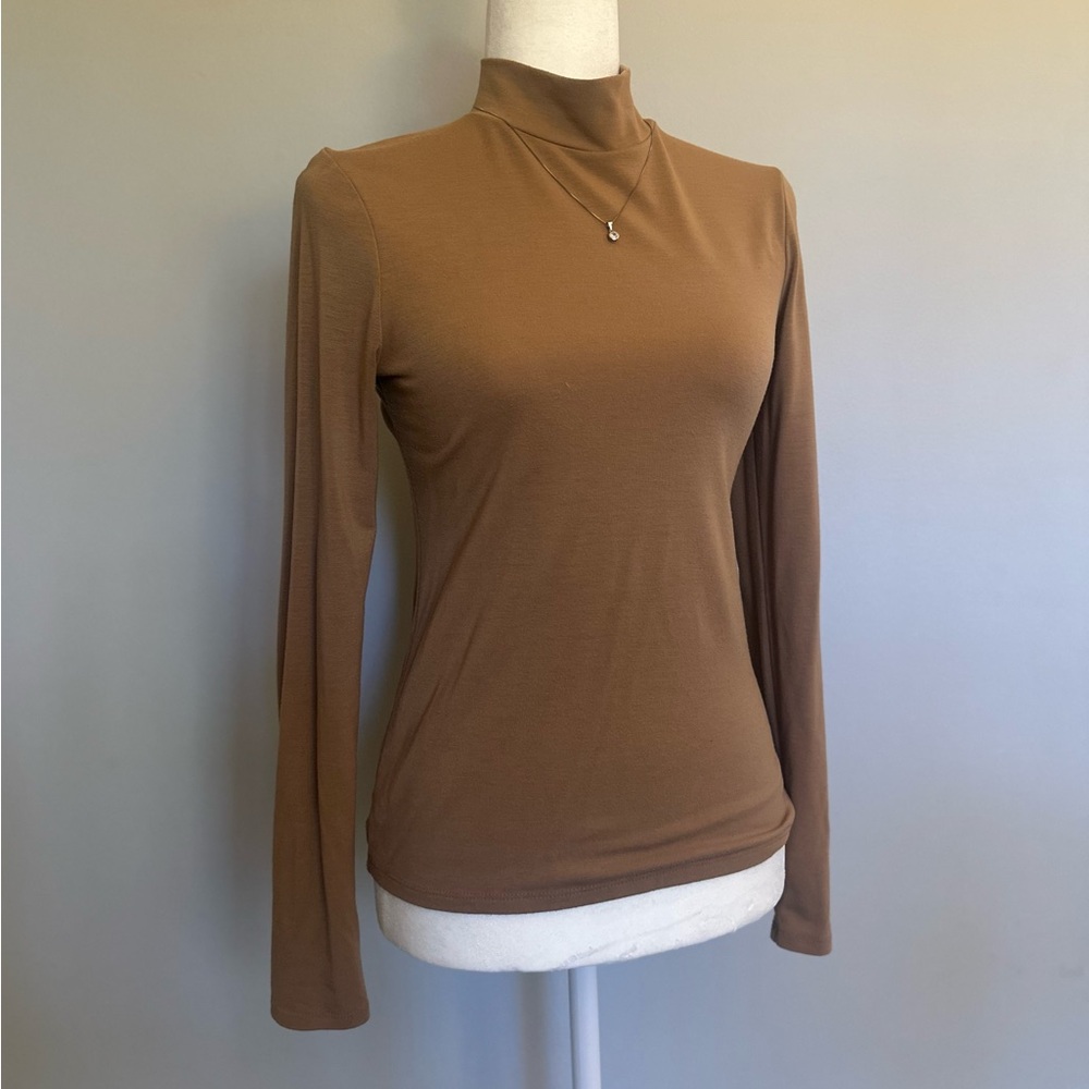 Beige Turtleneck long sleeve
